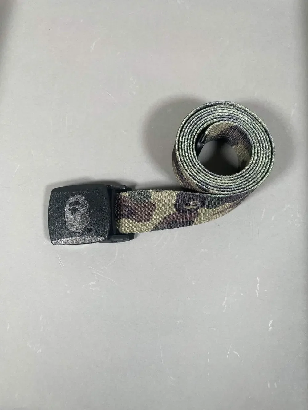 A Bathing Ape Green Camo Belt BAPE